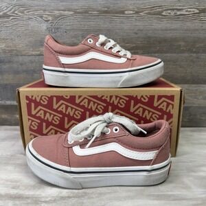 Vans Kids Ward Lace Up Canvas Skate Shoe Sneaker Night Rose Size 11 VN0A3TFWTJN